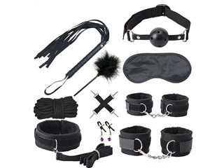 Kit Sado Black Wolf Preto - Importado